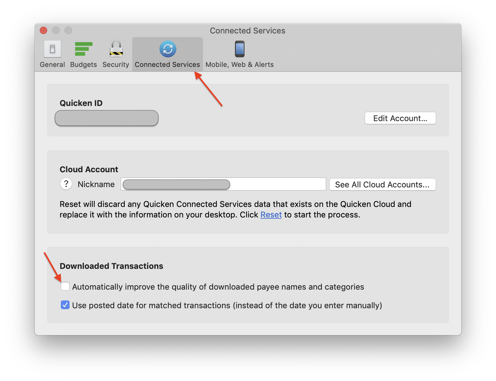 error 264 when downloading transactions in quicken for mac 2015